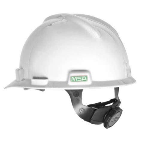 helmet safety slotted v-gard, w/satz-on suspension white|Msa V.